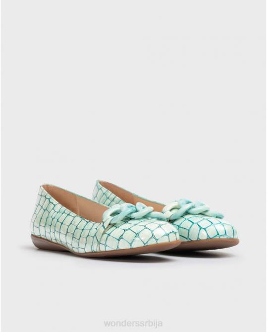 акуа плаве балетне пумпе са ланцем Жене Wonders 2NZV419 обућа