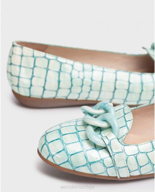 акуа плаве балетне пумпе са ланцем Жене Wonders 2NZV419 обућа