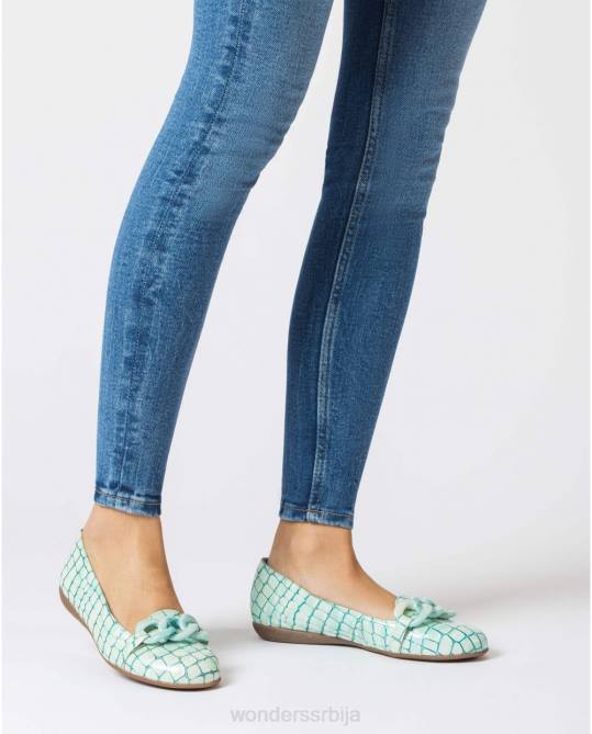 акуа плаве балетне пумпе са ланцем Жене Wonders 2NZV419 обућа