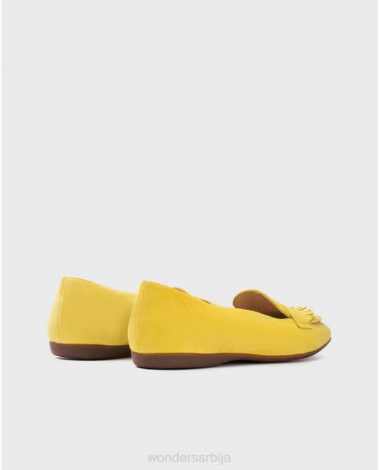 сунчана кожна балетна пумпа са дуплим ресама Жене Wonders 2NZV421 обућа