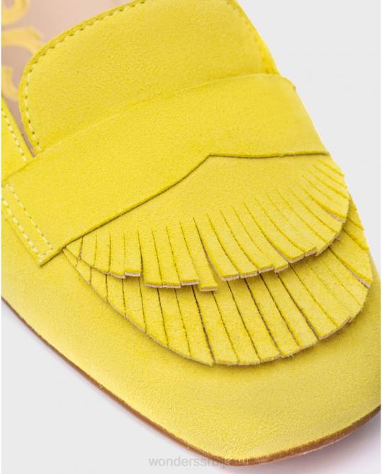 сунчана кожна балетна пумпа са дуплим ресама Жене Wonders 2NZV421 обућа