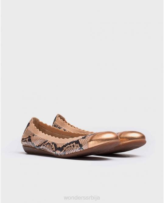 лосос еластична балерина Жене Wonders 2NZV429 обућа
