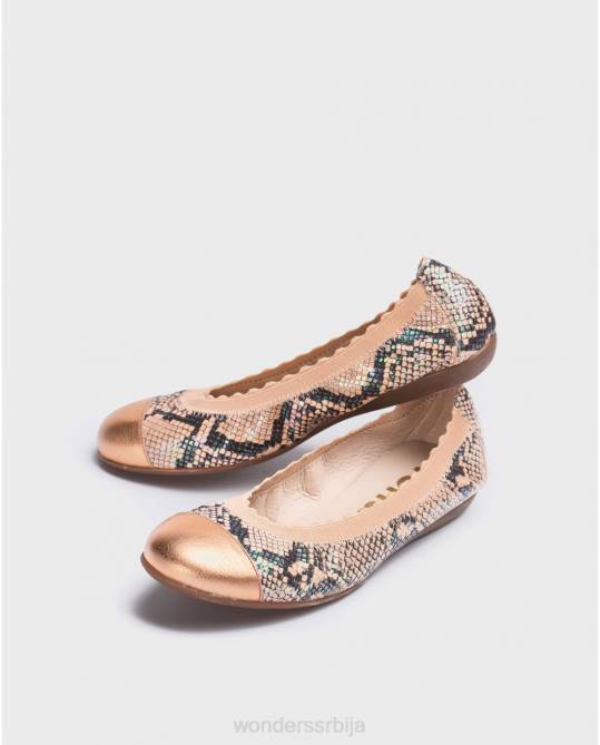 лосос еластична балерина Жене Wonders 2NZV429 обућа