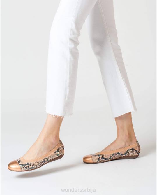 лосос еластична балерина Жене Wonders 2NZV429 обућа