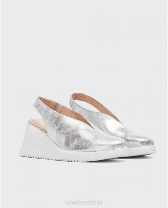 плата сребрна валтер ципела на клин Жене Wonders 2NZV12 обућа