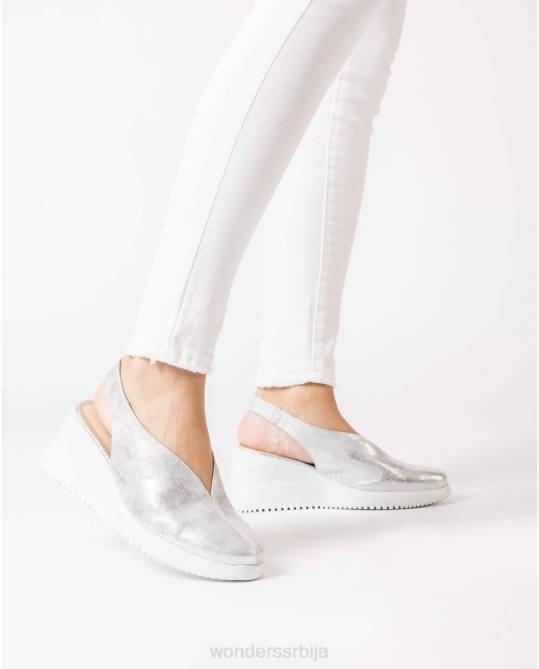 плата сребрна валтер ципела на клин Жене Wonders 2NZV12 обућа
