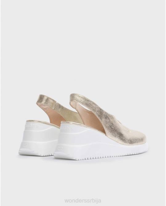 платино голд валтер ципела на клин Жене Wonders 2NZV13 обућа