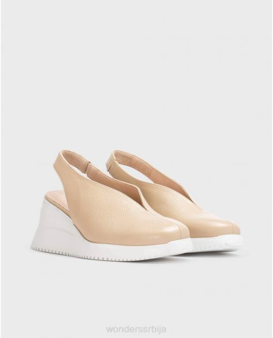 природна беж валтер ципела на клин Жене Wonders 2NZV154 обућа