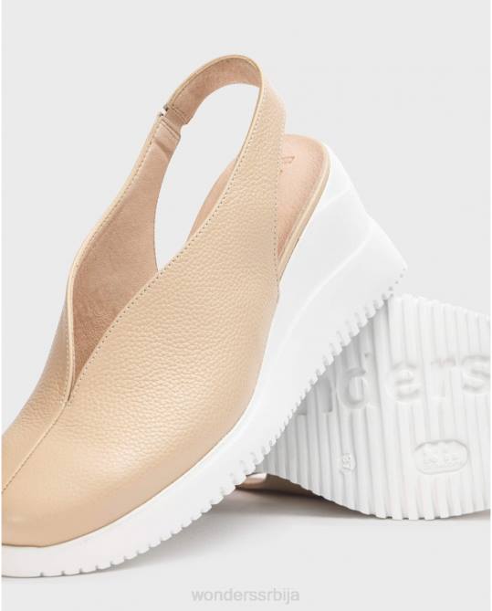 природна беж валтер ципела на клин Жене Wonders 2NZV154 обућа