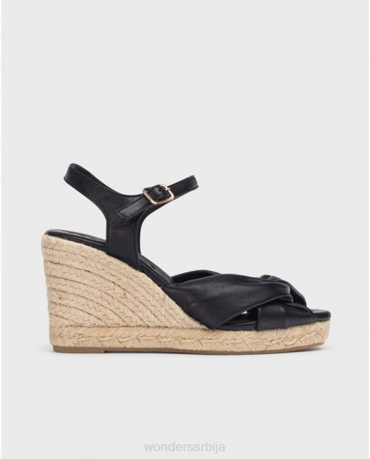 црна црна анук сандале Жене Wonders 2NZV44 обућа