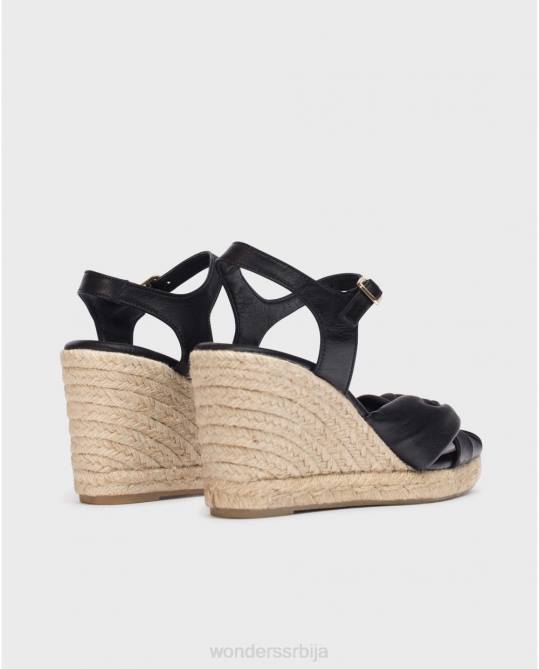 црна црна анук сандале Жене Wonders 2NZV44 обућа