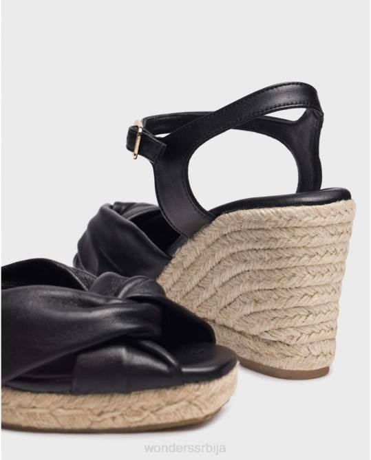 црна црна анук сандале Жене Wonders 2NZV44 обућа