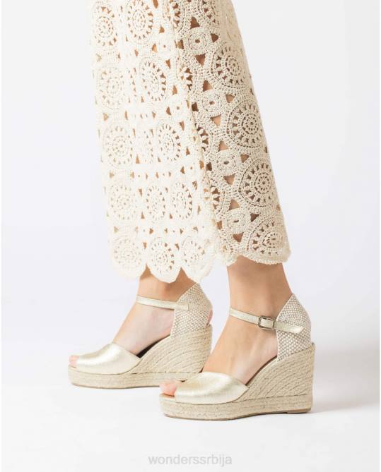 платино ибис сандале од јуте Жене Wonders 2NZV53 обућа