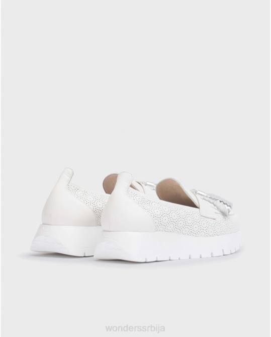 офф/плата вхите материа мокасин Жене Wonders 2NZV178 обућа