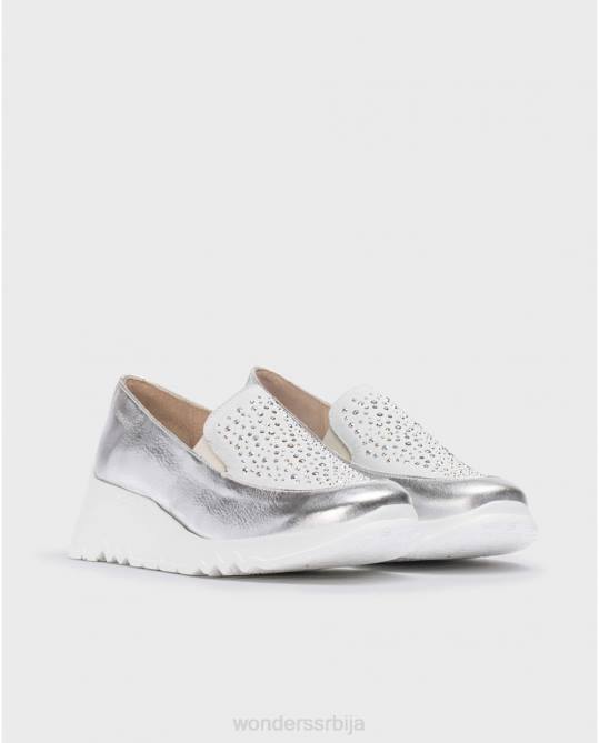 плата/блан силвер харрисон мокасин Жене Wonders 2NZV233 обућа