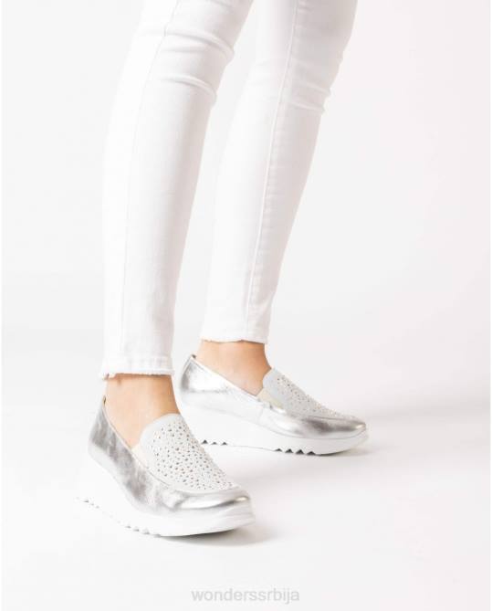 плата/блан силвер харрисон мокасин Жене Wonders 2NZV233 обућа