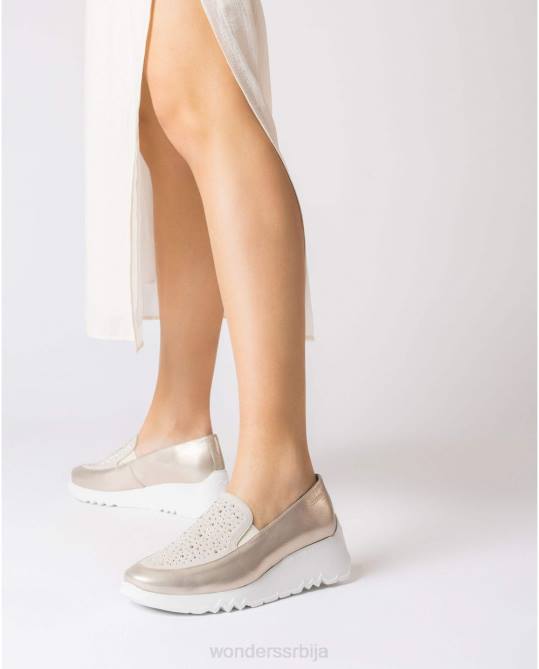 платин/бег платинум Харрисон мокасин Жене Wonders 2NZV234 обућа