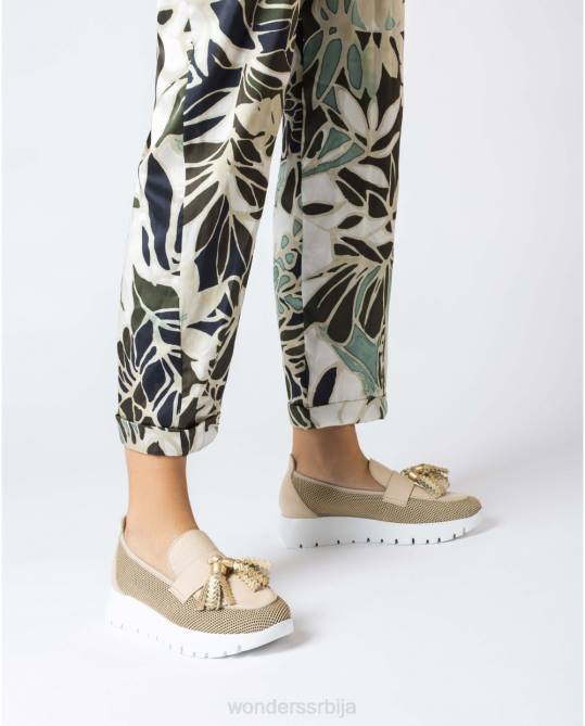 беиг/натур беиге материа мокасин Жене Wonders 2NZV238 обућа