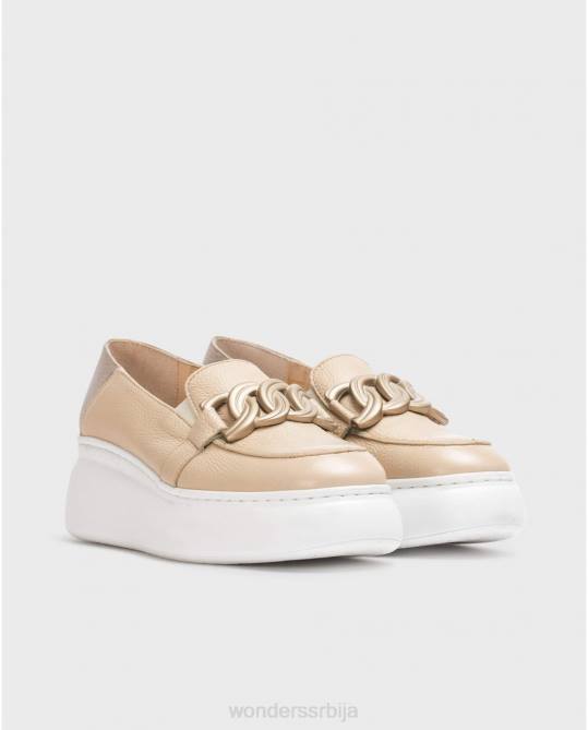 натур/плао беж бегин мокасин Жене Wonders 2NZV269 обућа