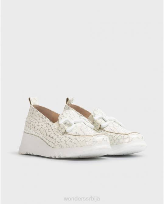 бела социјална мокасинка Жене Wonders 2NZV280 обућа