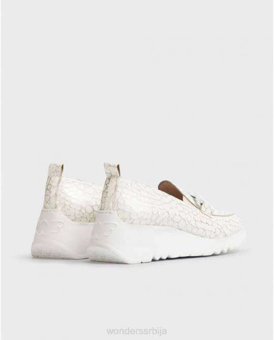 бела социјална мокасинка Жене Wonders 2NZV280 обућа