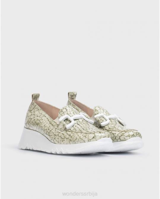 уљано зелена друштвена мокасин Жене Wonders 2NZV329 обућа