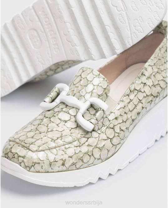 уљано зелена друштвена мокасин Жене Wonders 2NZV329 обућа