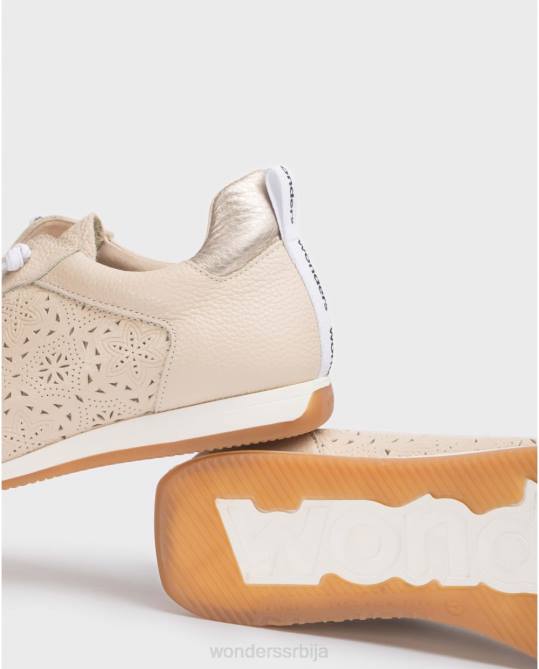 натур/плао беж брит патике Жене Wonders 2NZV281 обућа