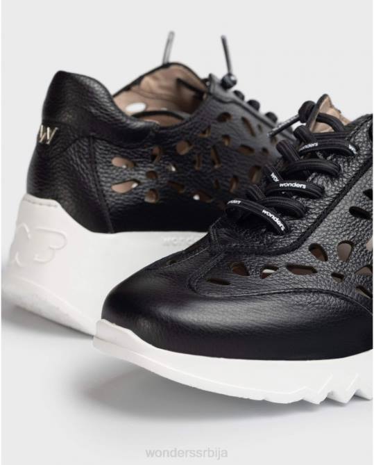 црна црна нуке патика Жене Wonders 2NZV285 обућа