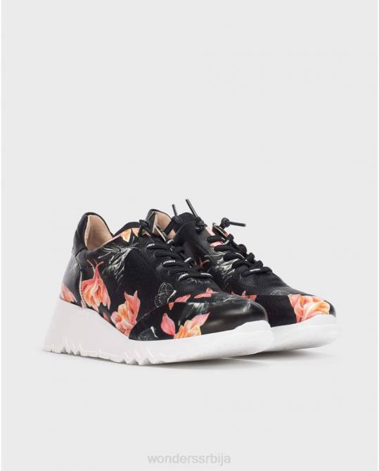 негро флорал глам патике Жене Wonders 2NZV334 обућа