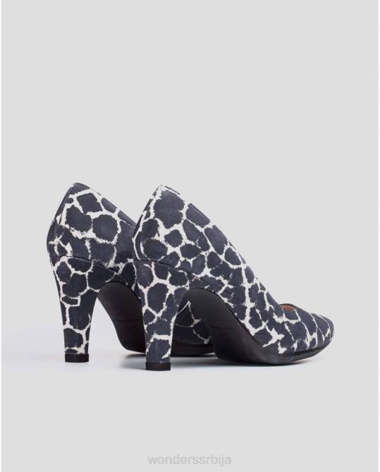 негро бицолор ципеле са високом потпетицом Жене Wonders 2NZV433 обућа