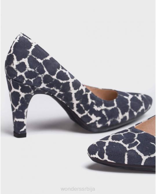негро бицолор ципеле са високом потпетицом Жене Wonders 2NZV433 обућа
