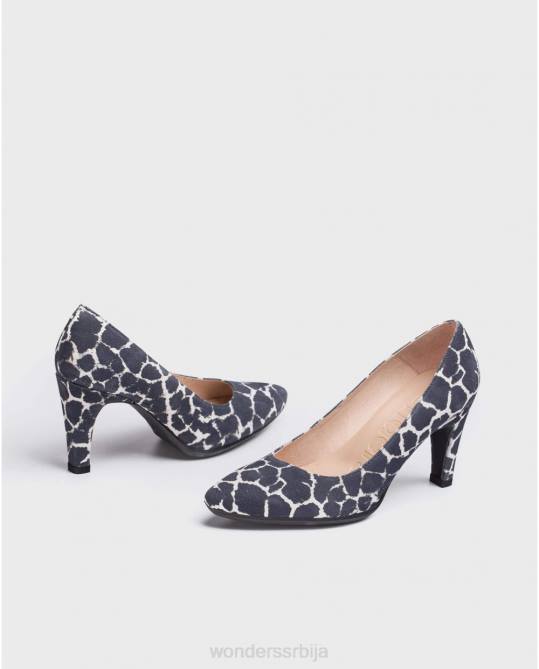 негро бицолор ципеле са високом потпетицом Жене Wonders 2NZV433 обућа