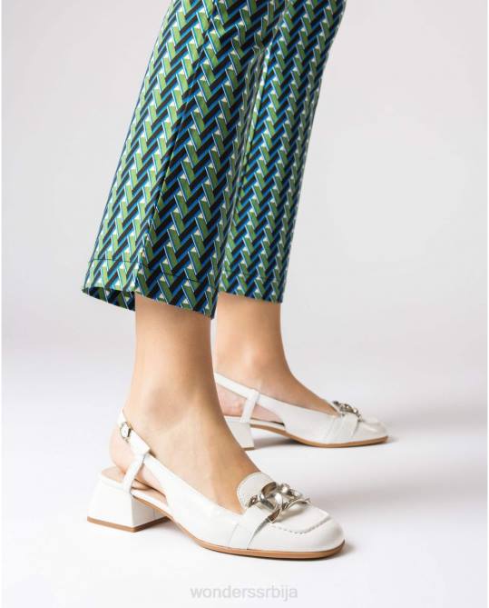 сиво беле максине сандале Жене Wonders 2NZV103 обућа