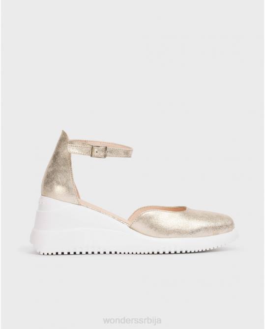 платино златне феникс сандале Жене Wonders 2NZV11 обућа