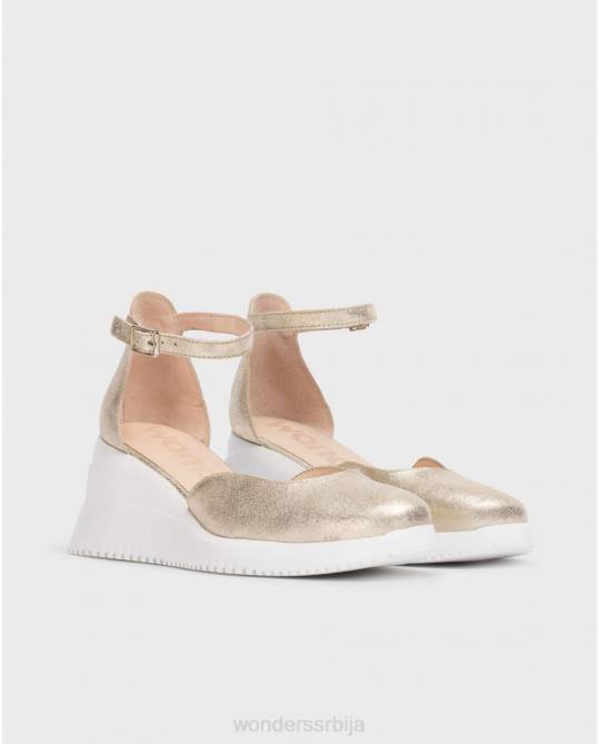 платино златне феникс сандале Жене Wonders 2NZV11 обућа