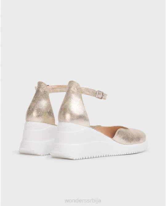 платино златне феникс сандале Жене Wonders 2NZV11 обућа