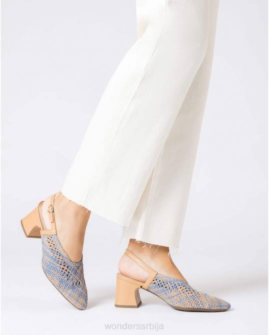 плава/пешчано црна лекси ципела Жене Wonders 2NZV143 обућа