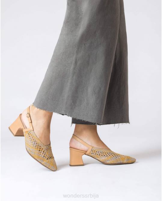 већина/песак црна лекси ципела Жене Wonders 2NZV144 обућа