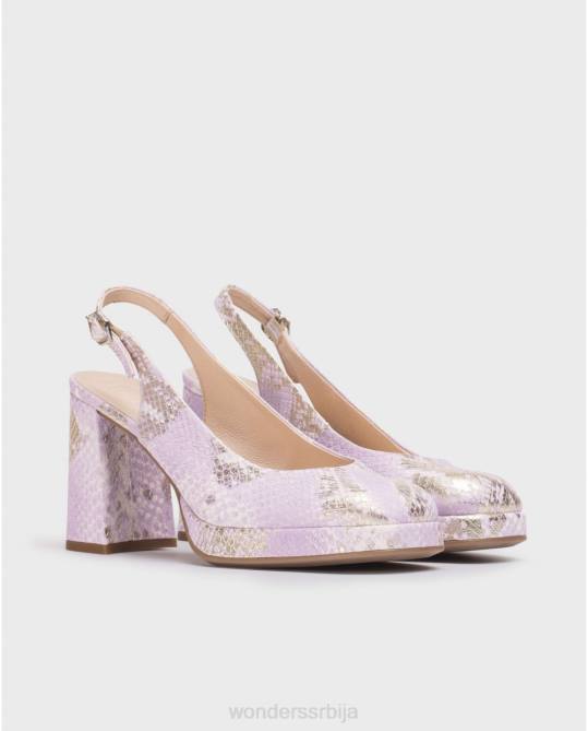 лекси ципела црне боје лаванде Жене Wonders 2NZV14 обућа