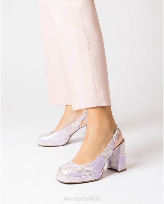 лекси ципела црне боје лаванде Жене Wonders 2NZV14 обућа