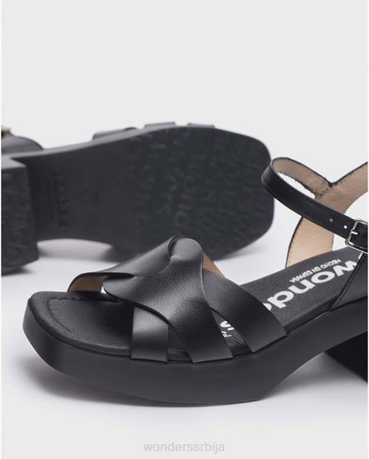 црна сандала из џорџине Жене Wonders 2NZV163 обућа