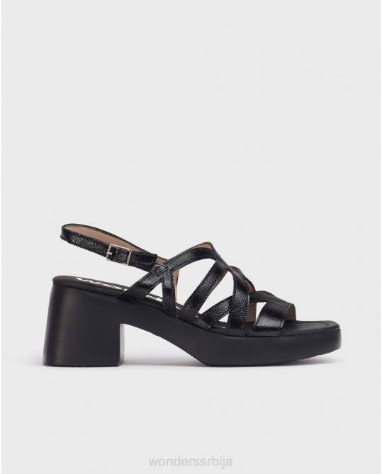 црна црна лорето сандале Жене Wonders 2NZV167 обућа