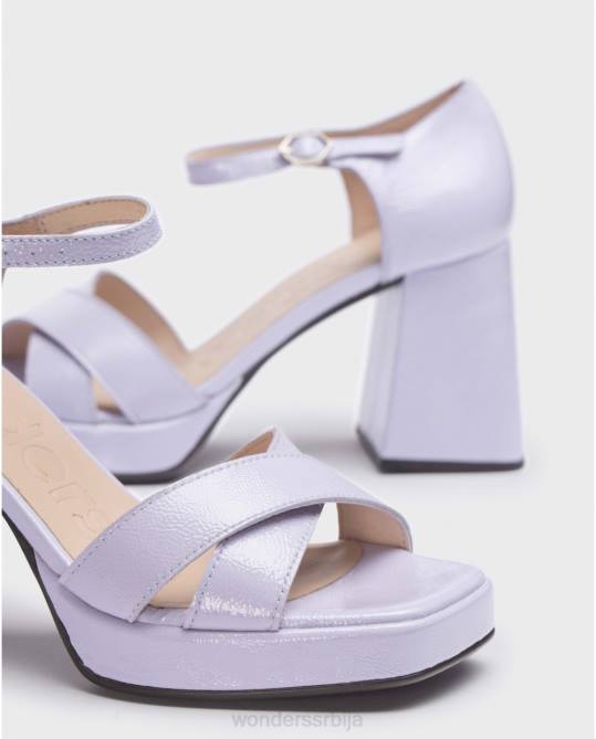 лаванда црна јулија сандала Жене Wonders 2NZV16 обућа