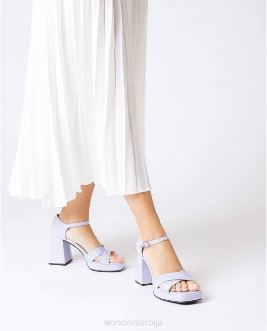 лаванда црна јулија сандала Жене Wonders 2NZV16 обућа