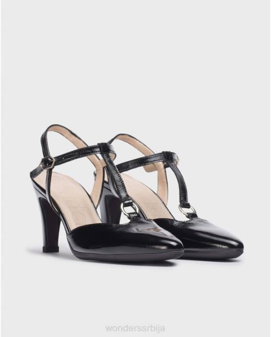 црна црна лекси ципела Жене Wonders 2NZV182 обућа