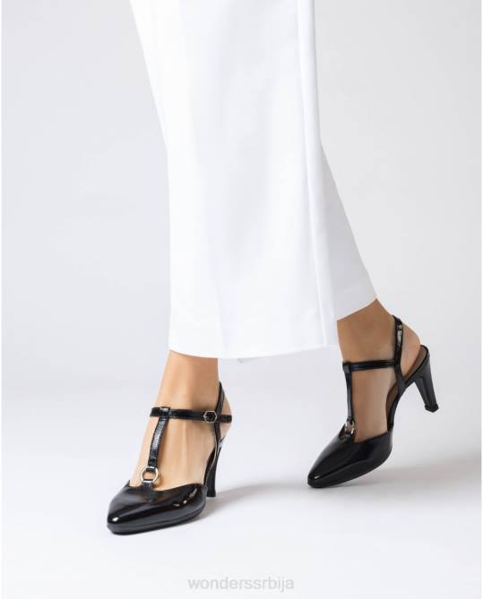 црна црна лекси ципела Жене Wonders 2NZV182 обућа