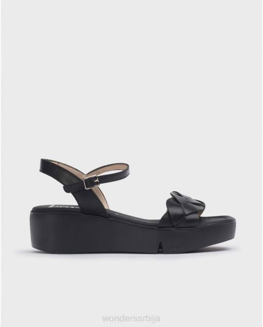 црна црна дита сандале Жене Wonders 2NZV189 обућа