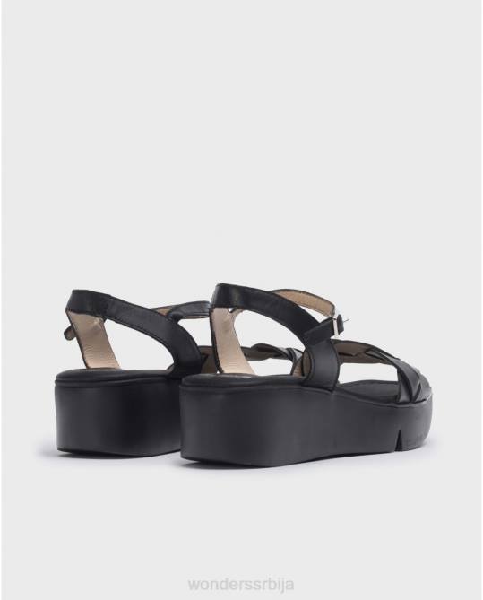 црна црна дита сандале Жене Wonders 2NZV189 обућа