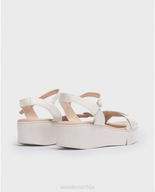 беле сандале од дита Жене Wonders 2NZV190 обућа